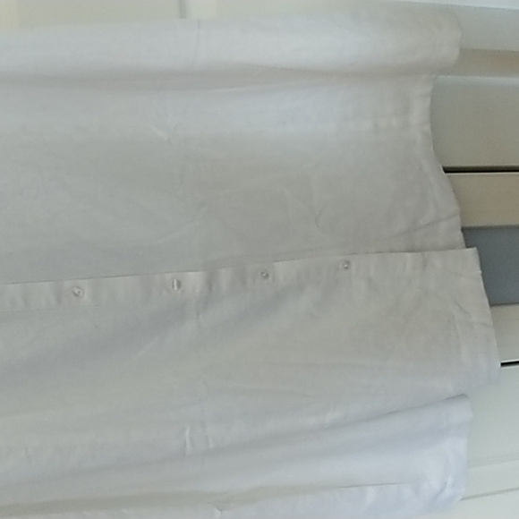 Anthony Richards White Linen Sleeveless Shirt Dress Button Front 18W - Picture 6 of 10